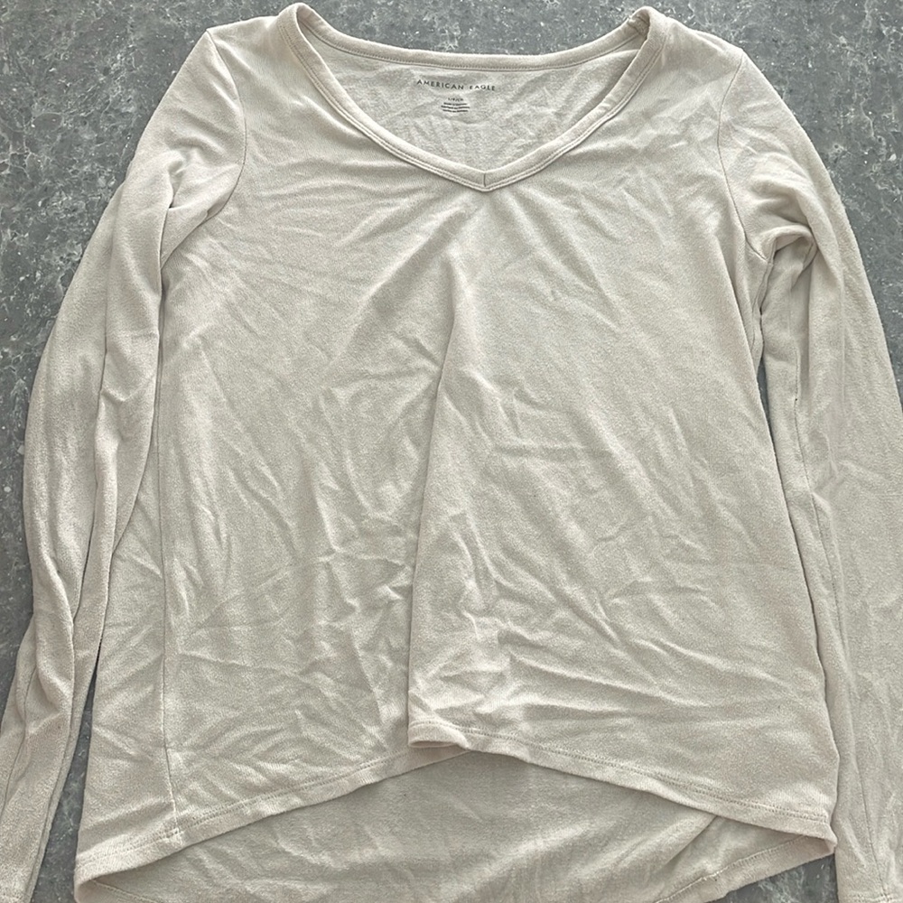 Cream American Eagle Sweater